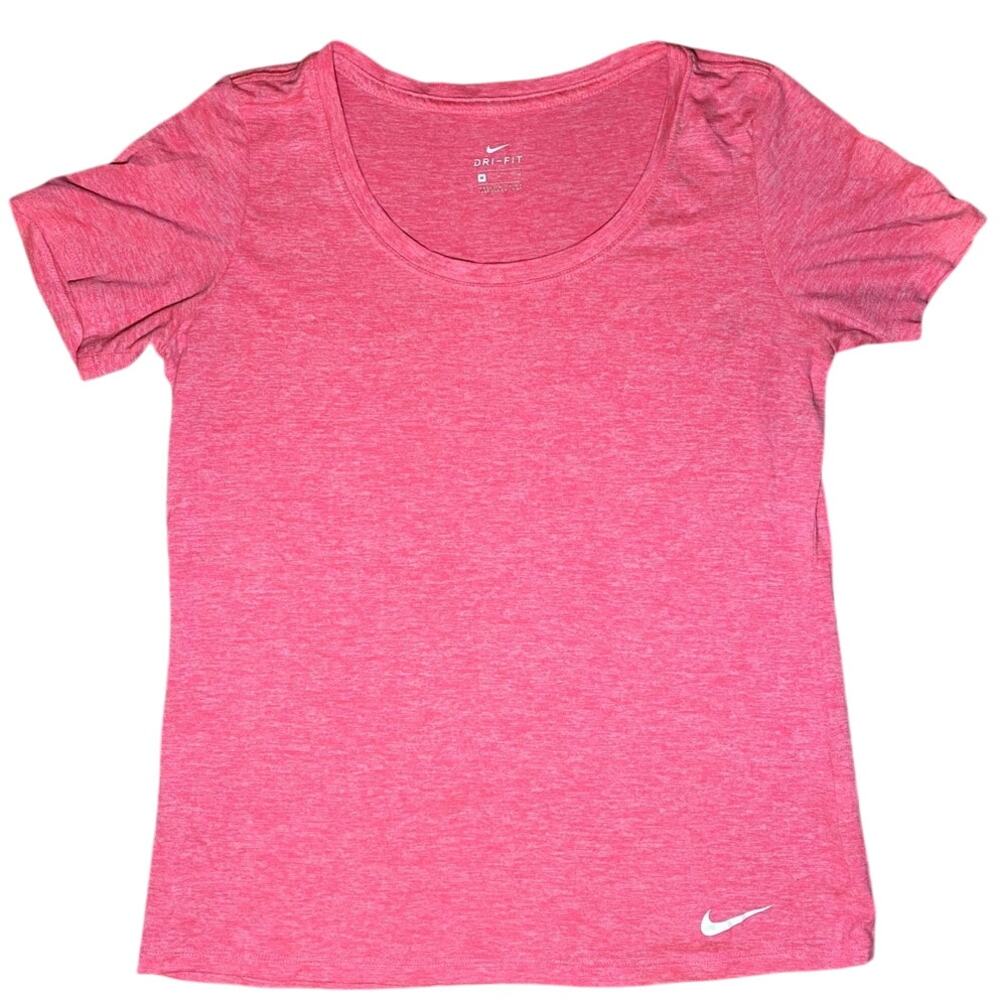 Pink Women's Round Neck Breathable Shirt - Size Medium